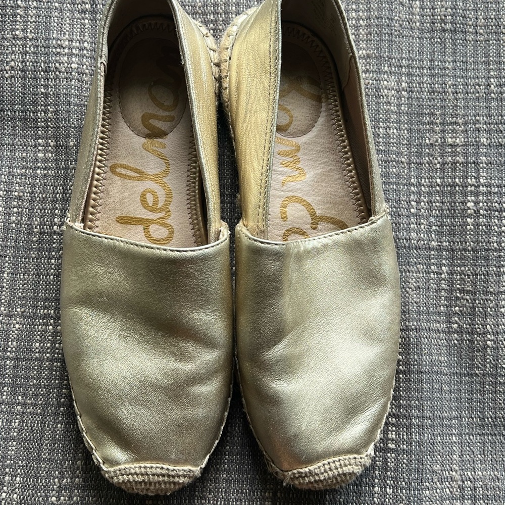 Sam Edelman Gold Espadrilles